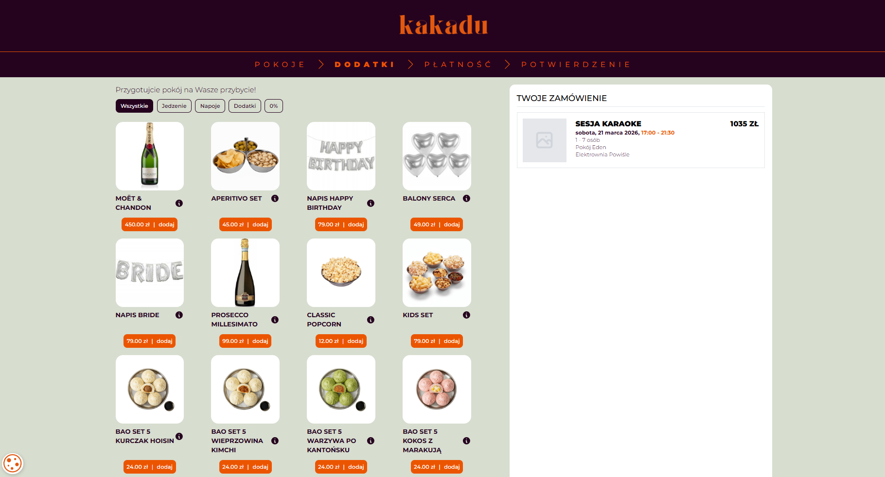 Sklep przy zamawianiu